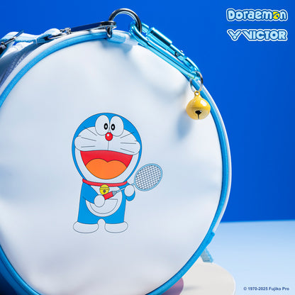 Victor x Doraemon BG5535DRM AF Travel bag (White/Hawaiian Blue)