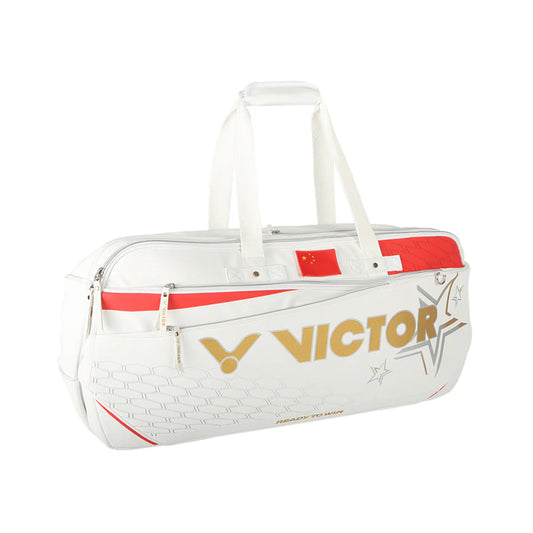 Victor BR5621 6 Piece Rectangular Racket Bag (White)