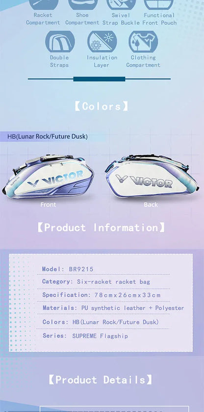 Victor BR9215 HB (6 Racket Bag)