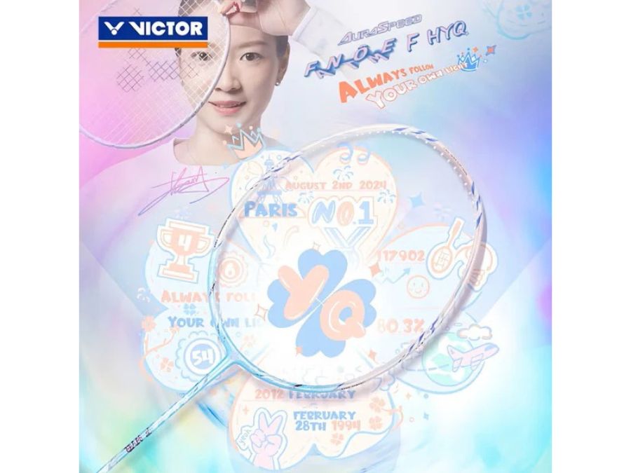 Victor x HYQ Collection Rackets Auraspeed-Fantome F HYQ M Untrung Badminton Racket
