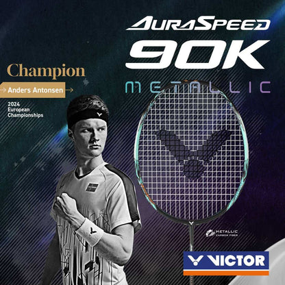 Victor Auraspeed 90K Metallic Unstrung Badminton Racket