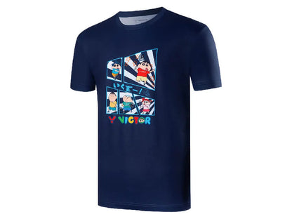 Victor X Crayon ShinChan T-Shirt T-404CS B (Unisex)